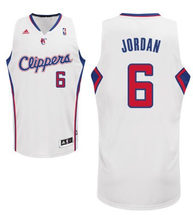  NBA Los Angeles Clippers 6 DeAndre Jordan New Revolution 30 Swingman Home White Jerseys