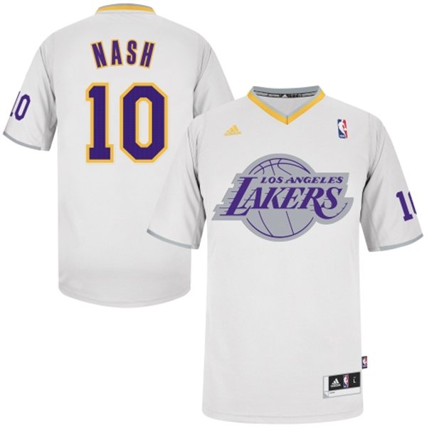  NBA Los Angeles Lakers 10 Steve Nash 2013 Christmas Day Fashion Swingman White Jersey