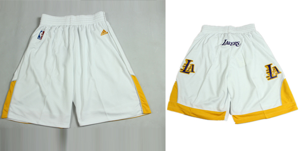  NBA Los Angeles Lakers 2013 Christmas Day Fashion Swingman White Short