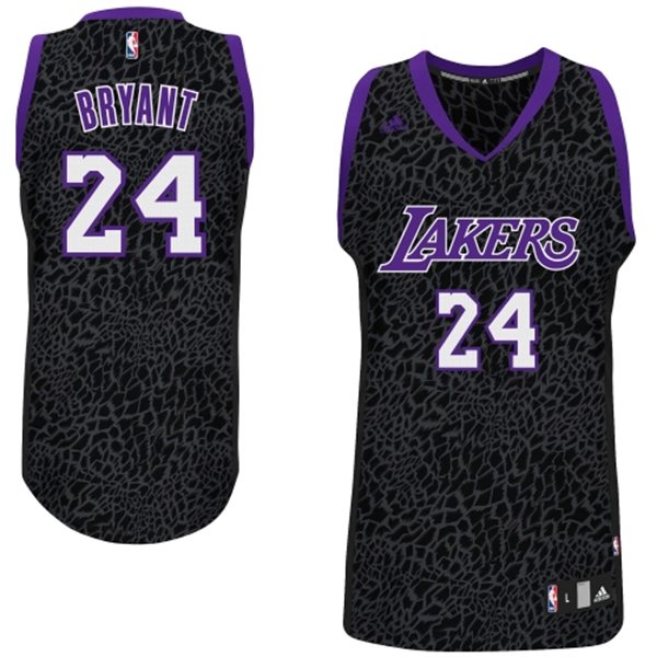  NBA Los Angeles Lakers 24 Kobe Bryant Crazy Light Swingman Black Jersey