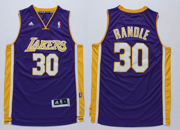  NBA Los Angeles Lakers 30 Julius Randle New Revolution 30 Swingman Blue Jersey