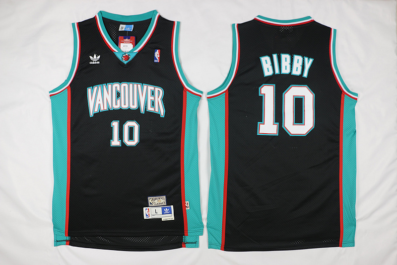  NBA Memphis Grizzlies 10 Mike Bibby Hardwood Classics Retro Swingman Black Jersey