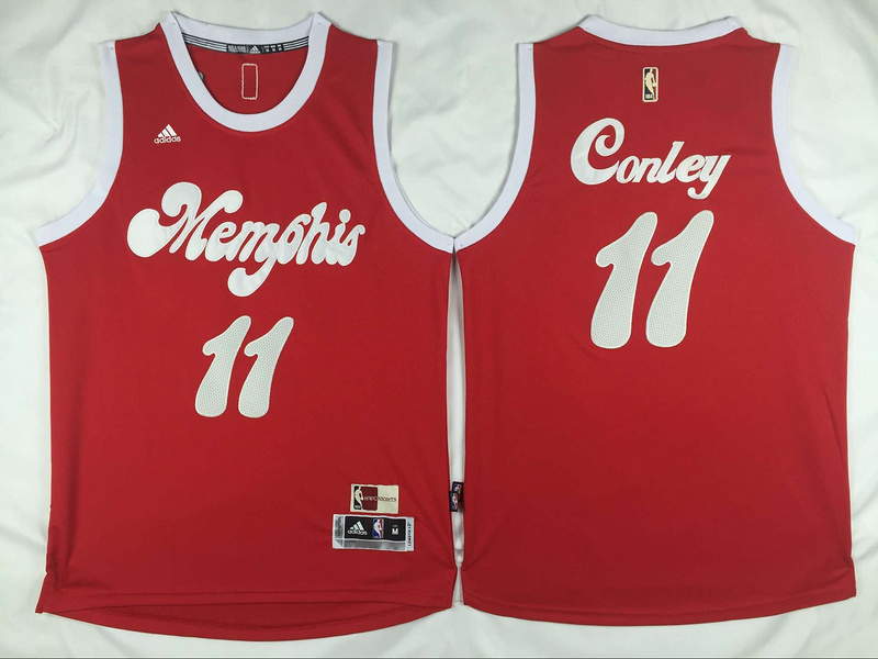  NBA Memphis Grizzlies 11 Mike Conley New Revolution 30 Swingman Red Jersey