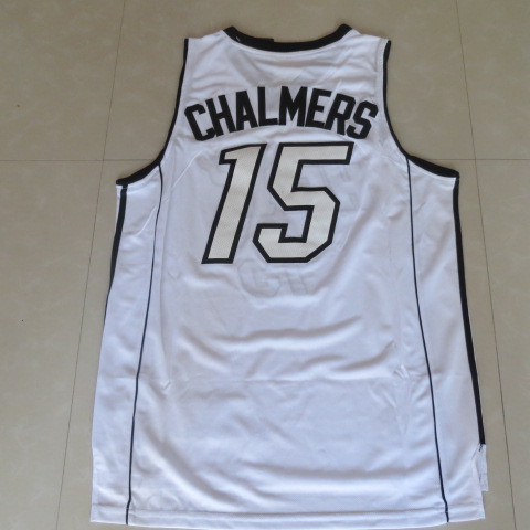 NBA Miami Heat 15 Mario Chalmers New Revolution 30 Swingman White 2012 2013 New Season Jerseys