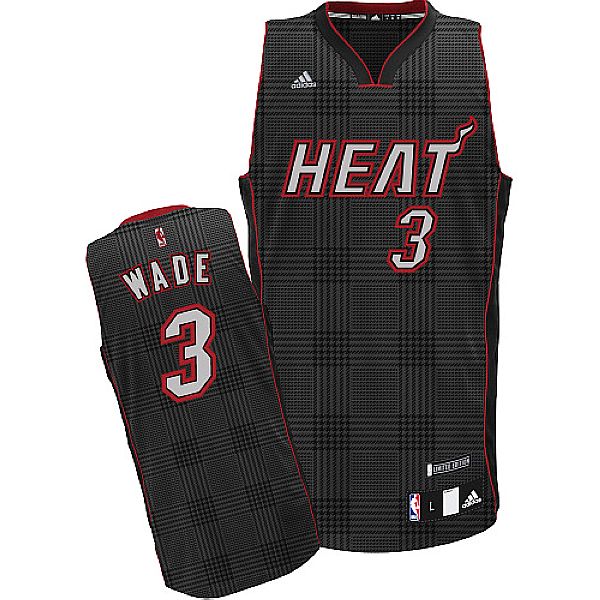  NBA Miami Heat 3 Dwyane Wade Rhythm Fashion Jersey