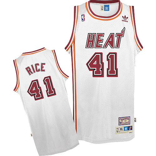  NBA Miami Heat 41 Glen Rice Soul Throwback Swingman Home White Jersey