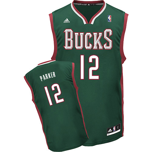  NBA Milwaukee Bucks 12 Jabari Parker Jerseys New Revolution 30 Swingman Road Green Jersey