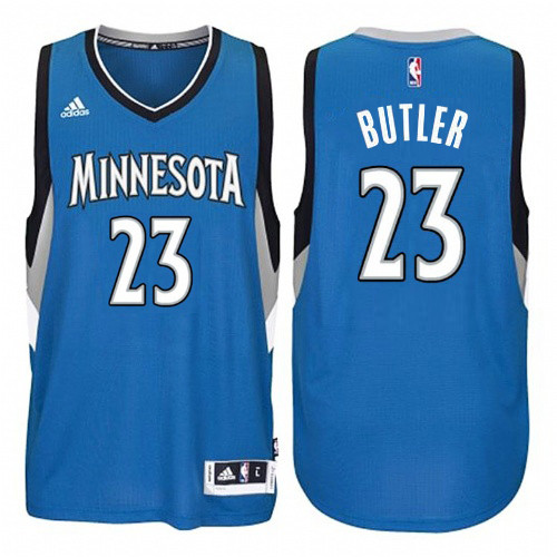  NBA Minnesota Timberwolves 23 Jimmy Butler Jersey New Revolution 30 Swingman Road Blue Jersey