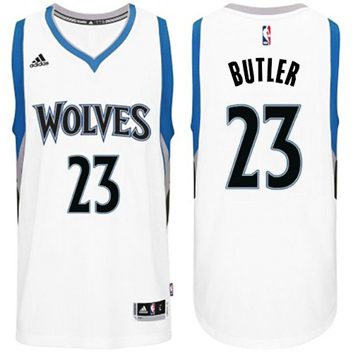  NBA Minnesota Timberwolves 23 Jimmy Butler Jersey New Revolution 30 Swingman Road White Jersey