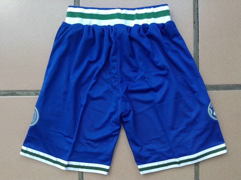  NBA Minnesota Timberwolves Retro Blue Shorts