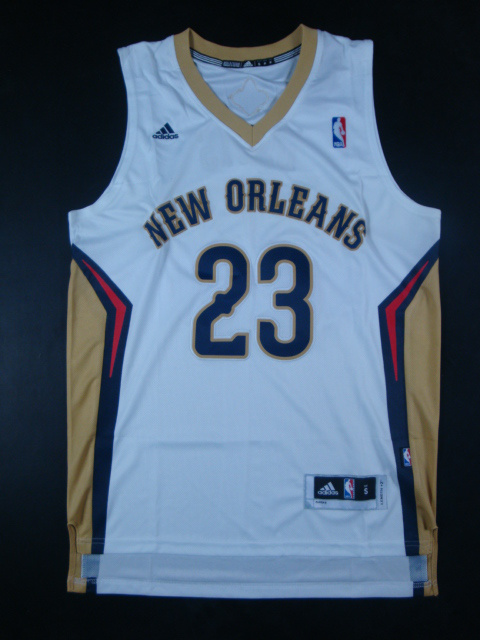  NBA New Orleans Pelicans 23 Anthony Davis New Revolution 30 Swingman Home White Jersey