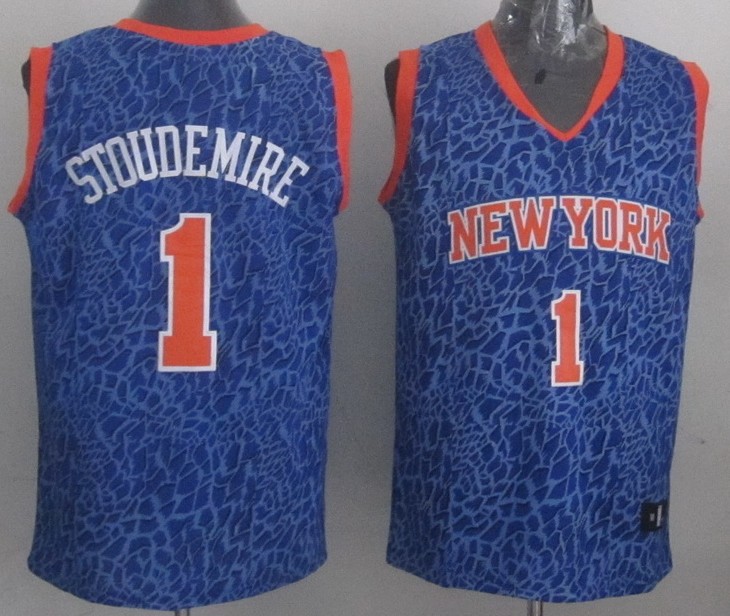  NBA New York Knicks 1 Amar'e Stoudemire Crazy Light Swingman Blue Jersey