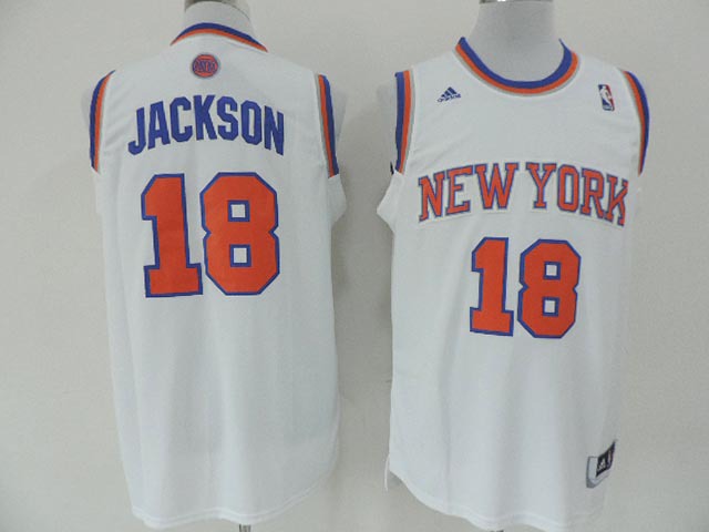  NBA New York Knicks 18 Phil Jackson New Revolution 30 Home White Jersey
