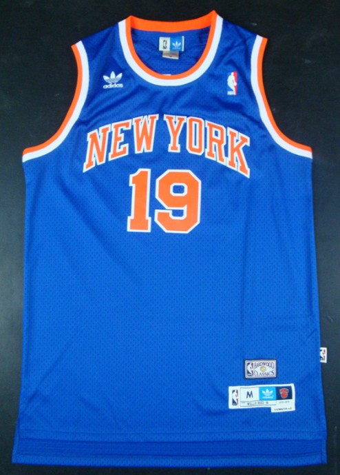  NBA New York Knicks 19 Willis Reed New Rev30 Swingman Throwback Blue Jersey