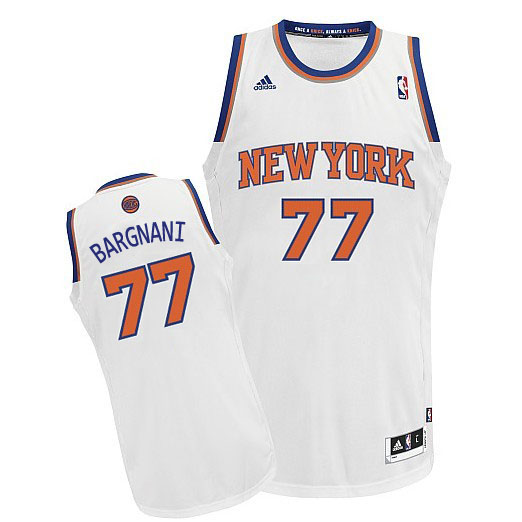  NBA New York Knicks 77 Andrea Bargnani New Revolution 30 Swingman Home White 2013 New Jersey