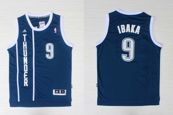  NBA Oklahoma City Thunder 9 Serge Ibaka Swingman Alternate Jersey