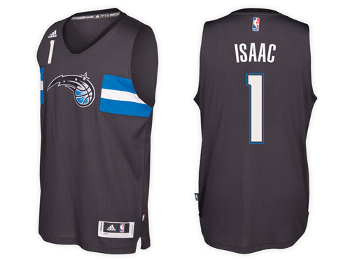  NBA Orlando Magic 1 Jonathan Isaac New Revolution 30 Swingman Black Jersey