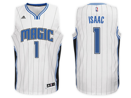  NBA Orlando Magic 1 Jonathan Isaac New Revolution 30 Swingman White Jersey