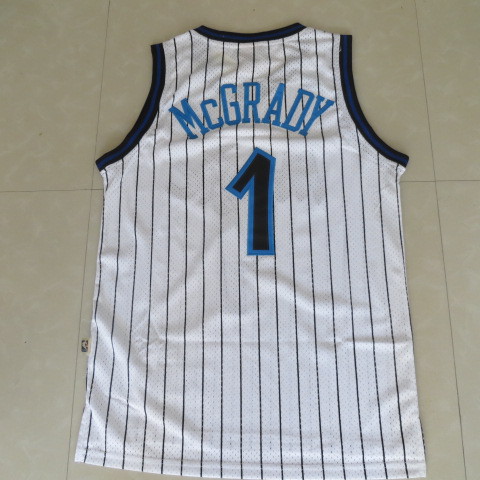  NBA Orlando Magic 1 McGrady New Revolution Swingman Throwback White Jerseys