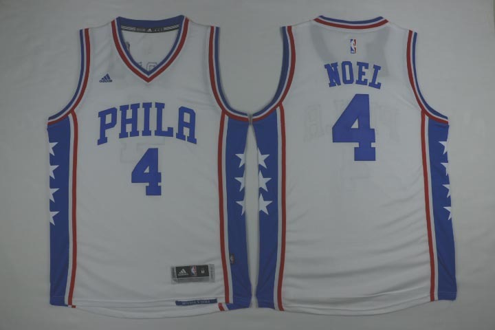  NBA Philadelphia 76ers 4 Nerlens Noel New Revolution 30 Swingman White Jersey.jpg