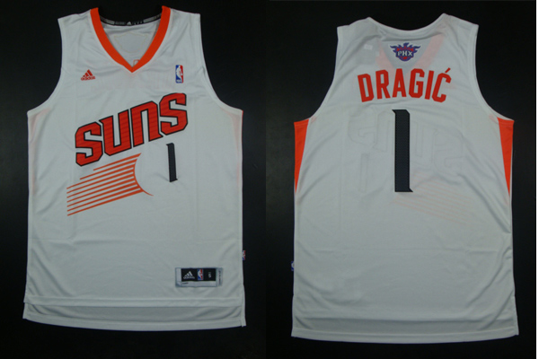  NBA Phoenix Suns 1 Goran Dragic New Revolution 30 Swingman Home White Jersey