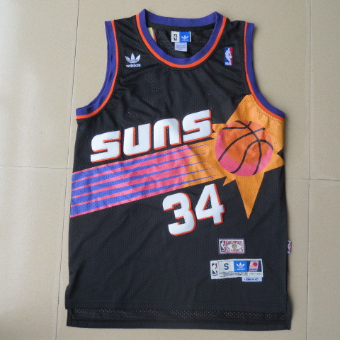  NBA Phoenix Suns 34 Charles Barkley New Rev30 Swingman Throwback Black Jersey