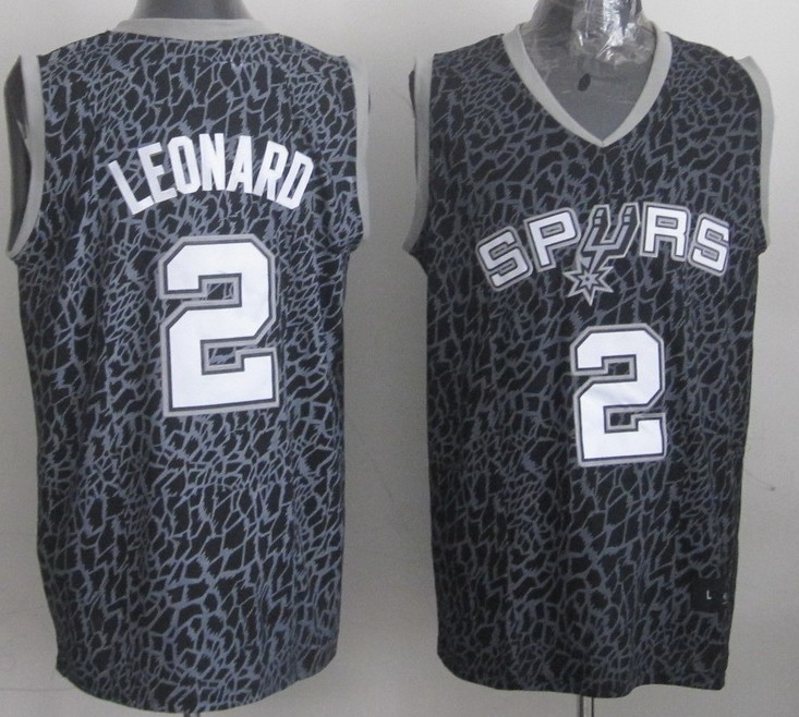  NBA San Antonio Spurs 2 Kawhi Leonard Crazy Light Swingman Black Jersey