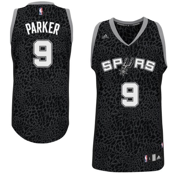 NBA San Antonio Spurs 9 Tony Parker Crazy Light Swingman Black Jersey