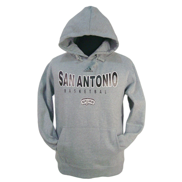  NBA San Antonio Spurs Flocking Gray Hoody