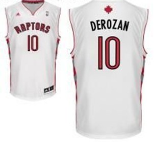  NBA Toronto Raptors 10 DeMar DeRozan New Revolution 30 Swingman Home White Jersey