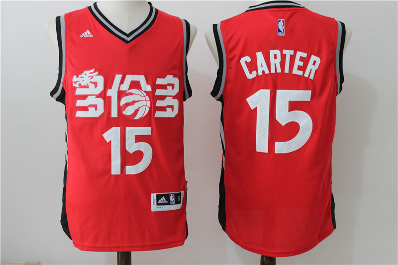  NBA Toronto Raptors 15 Vince Carter Red Slate Chinese New Year Stitched NBA Jersey