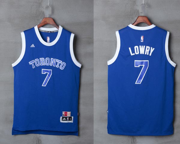  NBA Toronto Raptors 7 Kyle Lowry Light Blue Throwback Stitched NBA Jersey