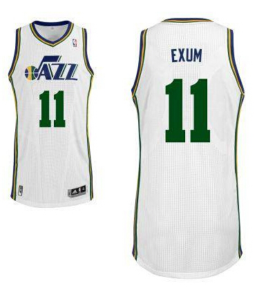  NBA Utah Jazz 11 Dante Exum New Revolution 30 Swingman White Jersey