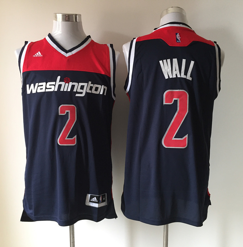  NBA Washington Wizards 2 John Wall New Revolution 30 Swingman Road Blue Jersey