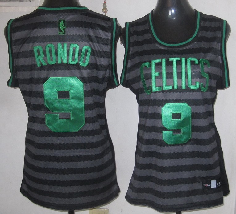  NBA Women Boston Celtics 9 Rajon Rondo Groove Fashion Swingman Jersey