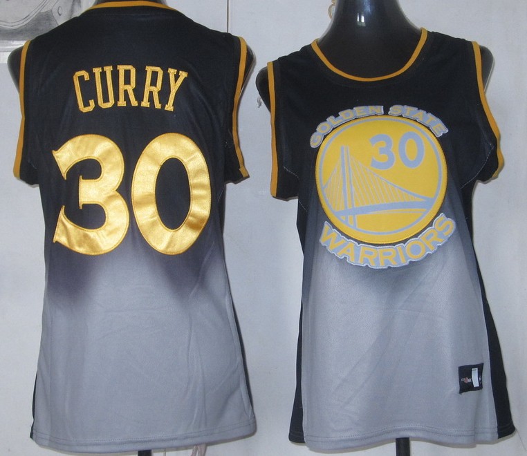  NBA Women Golden State Warriors 30 Stephen Curry Fadeaway Fashion Jersey