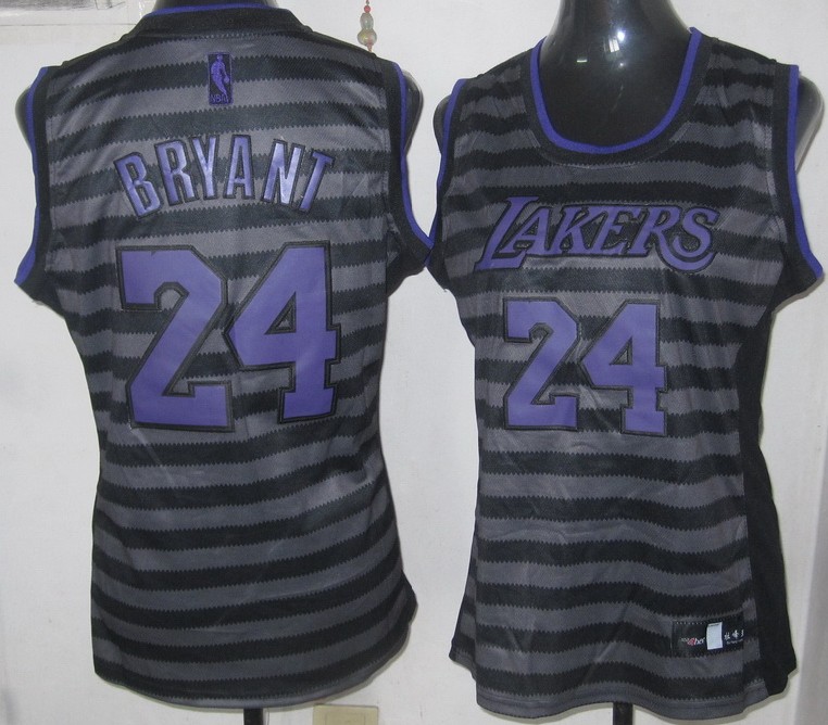  NBA Women Los Angeles Lakers 24 Kobe Bryant Groove Fashion Swingman Jersey