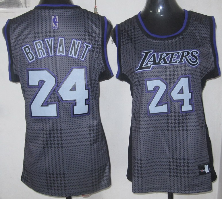  NBA Women Los Angeles Lakers 24 Kobe Bryant Swingman Black Square Jersey