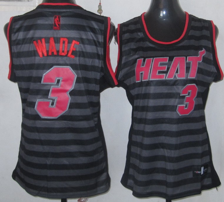  NBA Women Miami Heat 3 Dwyane Wade Groove Fashion Swingman Jersey