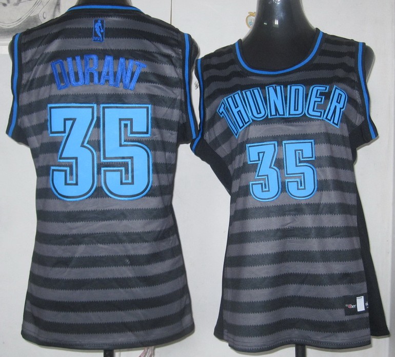  NBA Women Oklahoma City Thunder 35 Kevin Durant Groove Fashion Swingman Jersey