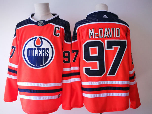  NHL Edmonton Oilers #97 Connor McDavid Orange Home Authentic Stitched NHL Jersey
