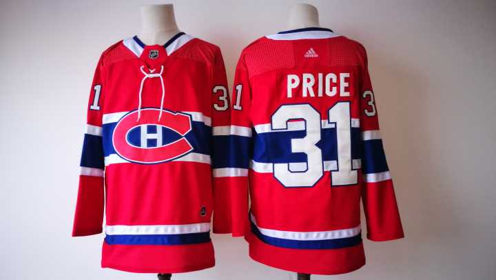  NHL Montreal Canadiens 31 Carey Price Red Ice Hockey Jerseys