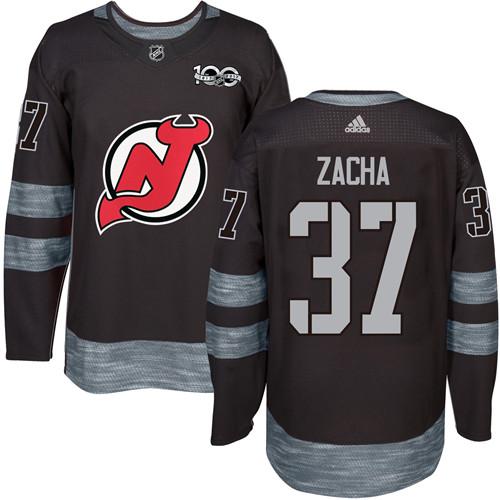  New Jersey Devils #37 Pavel Zacha Black 1917 2017 100th Anniversary Stitched NHL Jersey