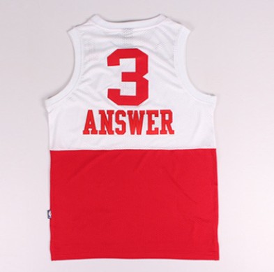  Philadelphia 76ers 3 Allen Iverson The Answer Nickname Soul Swingman White Red Jerseys33738