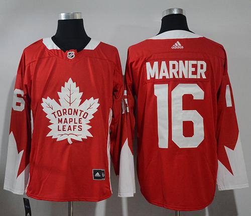  Toronto Maple Leafs #16 Mitchell Marner Red Team Canada Authentic Stitched NHL Jersey