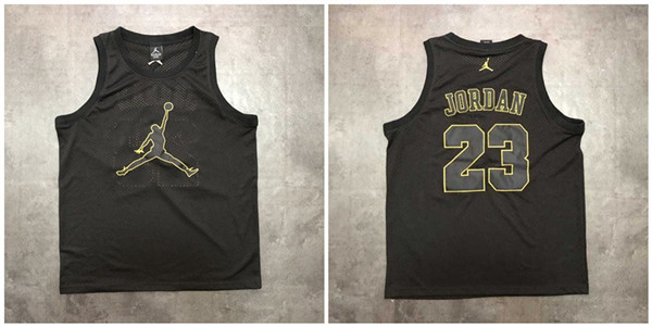 Air Jordan #23 Black Mesh Basketball Jersey