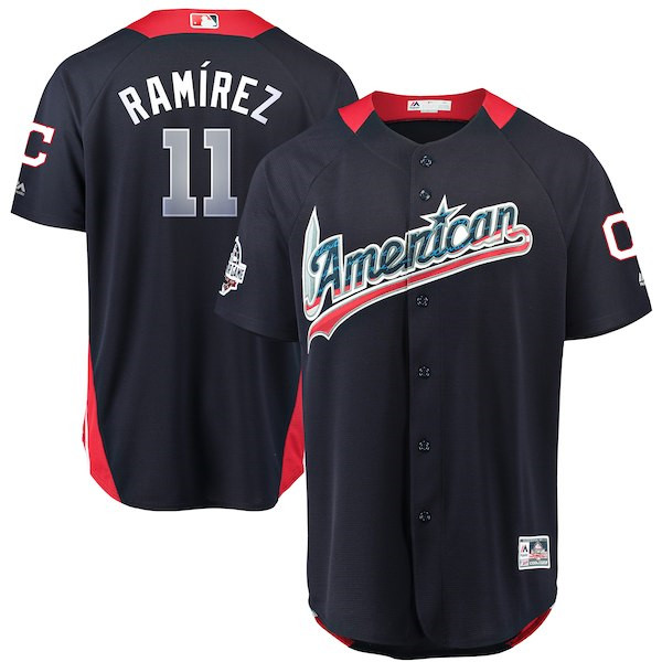 American League 11 Jose Ramirez Navy 2018 MLB All Star Game Home Run Derby Jersey