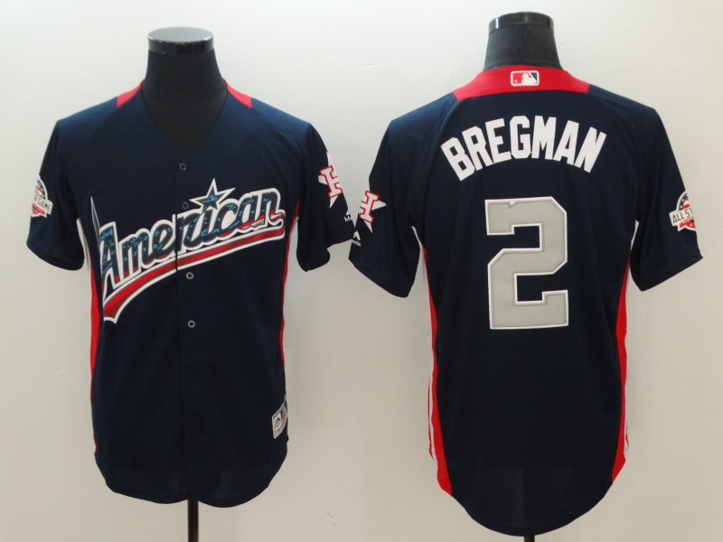 American League 2 Alex Bregman Navy 2018 MLB All Star Game Home Run Derby Jersey