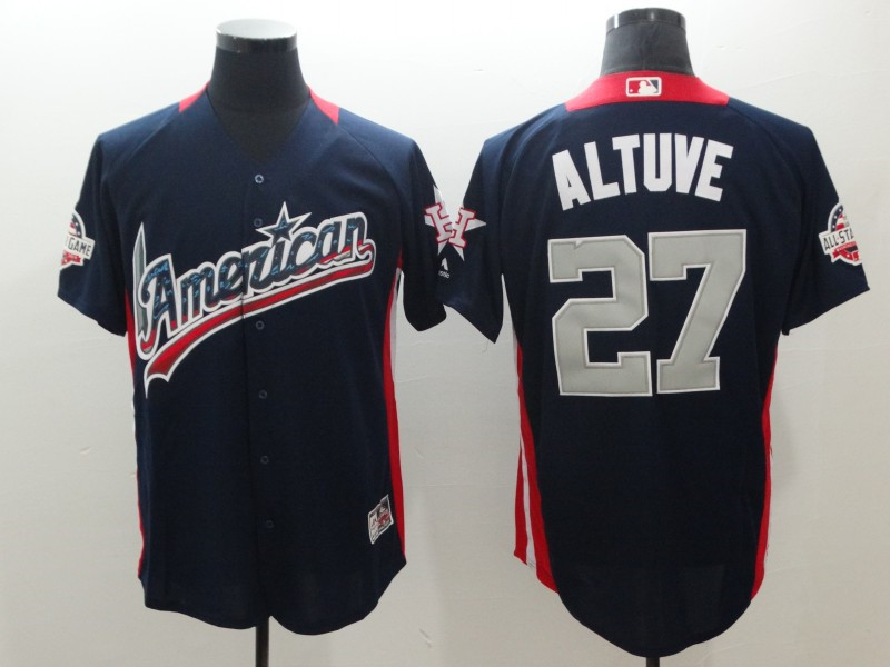 American League 27 Jose Altuve Navy 2018 MLB All Star Game Home Run Derby Jersey