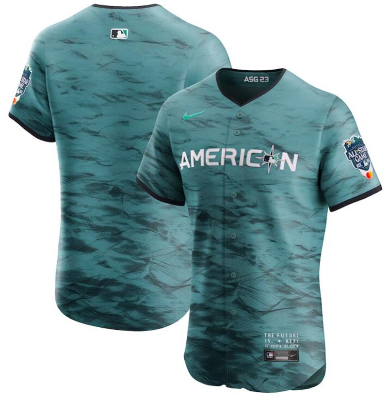 American League Blank Teal Nike 2023 MLB All Star Game Jersey